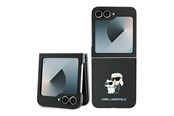 Puhelin - Kannet ja kotelot - Karl Lagerfeld Saffiano Metal Pin Case for Samsung Galaxy Z Flip 6 - Black - 3666339322502