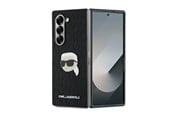 Puhelin - Kannet ja kotelot - Karl Lagerfeld Saffiano Monogram Head Pin Case for Samsung Galaxy Z Fold 6 - Black - 3666339322540