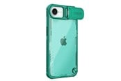 Puhelin - Kannet ja kotelot - Nillkin Iceblade Prop Case with Lens Cover and Stand for iPhone 16e / 17e - Green - 6902048296336