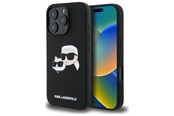 Puhelin - Kannet ja kotelot - Karl Lagerfeld Silicone Case Heads Print MagSafe for iPhone 16 Pro Max - Black - 3666339319557