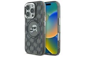 Puhelin - Kannet ja kotelot - Karl Lagerfeld IML Monogram Karl & Choupette Head MagSafe iPhone 16 Pro Case - Black - 3666339318383