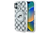 Puhelin - Kannet ja kotelot - Karl Lagerfeld IML Monogram Karl & Choupette Head MagSafe iPhone 16 Case - Clear - 3666339318482