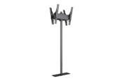 Seinäkiinnitys, AV-kiinnikkeet & AV-kalusteet - Multibrackets M Pro Series stand - for 2 LED displays - single pole - black - Max 80 kg - recommended for 65" - 7340234813636