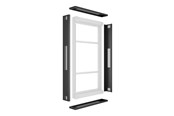 Seinäkiinnitys, AV-kiinnikkeet & AV-kalusteet - Multibrackets M mounting kit - for digital signage display - frame 100% anti-corrosion anti-theft - black - Max 63 kg - recommended for 49" - 7340234812936
