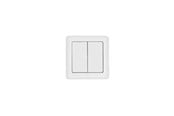 Smart Home - Älykoti - Shelly BLU Wall Switch 4 ZB DK White - Litteä, paristokäyttöinen seinäkytkin pinta-asennukseen - Shelly_B_WS_4_ZB_DK