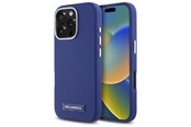 Puhelin - Kannet ja kotelot - Karl Lagerfeld FW Metal Plate MagSafe iPhone 16 Pro Max Case - Blue - 3666339318994