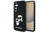 Puhelin - Kannet ja kotelot - Karl Lagerfeld 3D Rubber Karl&Choupette Case for Samsung Galaxy S24 FE - Black - 3666339386399