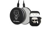 Powerbank - Karl Lagerfeld Ikonik Case for AirPods + Powerbank - Black - 2000 mAh - 3700740491546