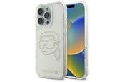 Puhelin - Kannet ja kotelot - Karl Lagerfeld KLHCP16XHKHDCELT iPhone 16 Pro Max 6.9" transparent hardcase IML Rhinestones Karl Head - 3666339352219