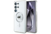Puhelin - Kannet ja kotelot - Karl Lagerfeld Button Karl Head Printed Logo MagSafe Samsung Galaxy S25 Ultra white - 3666339450021