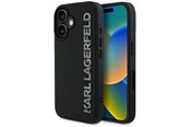 Puhelin - Kannet ja kotelot - Karl Lagerfeld HC 3D Rubber Elongated Glitter iPhone 16 Case - Black - 3666339357009