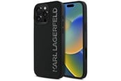 Puhelin - Kannet ja kotelot - Karl Lagerfeld HC 3D Rubber Elongated Glitter iPhone 16 Pro Case - Black - 3666339357023