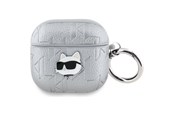 Puhelin - Muut lisävarusteet - Karl Lagerfeld Monogram Choupette Head case for AirPods 4 - silver - 3666339452148
