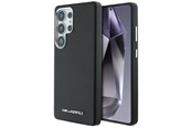 Puhelin - Kannet ja kotelot - Karl Lagerfeld Saffiano Full Wrapped Elongated Metal Logo MagSafe Case for Samsung Galaxy S25 Ultra - Black - 3666339450250