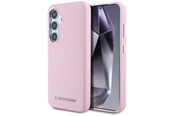 Puhelin - Kannet ja kotelot - Karl Lagerfeld Saffiano Full Wrapped Elongated Metal Logo MagSafe Case for Samsung Galaxy S25+ - Pink - 3666339450274