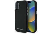 Puhelin - Kannet ja kotelot - Karl Lagerfeld Saffiano Full Wrapped Elongated Metal Logo MagSafe Case for iPhone 16 - Black - 3666339359447