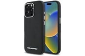 Puhelin - Kannet ja kotelot - Karl Lagerfeld Saffiano Full Wrapped Elongated Metal Logo MagSafe Case for iPhone 16 Pro Max - Black - 3666339359478