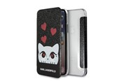 Puhelin - Kannet ja kotelot - Karl Lagerfeld Valentine iPhone X/Xs Case - Black - 3700740413647