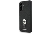 Puhelin - Kannet ja kotelot - Karl Lagerfeld Fixed Glitter Ikonik Logo Metal Pin Case for Samsung Galaxy A36 - Black - 3666339454470