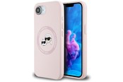 Puhelin - Kannet ja kotelot - Karl Lagerfeld Silicone Karl&Choupette Heads MagSafe iPhone 16e Case - Pink - 3666339453695