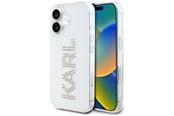 Puhelin - Kannet ja kotelot - Karl Lagerfeld IML Rhinestones Logo iPhone 16 Case - Transparent - 3666339356644