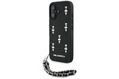 Puhelin - Kannet ja kotelot - Karl Lagerfeld Saffiano Crystals w/Chain iPhone 16 Case - Black - 3666339357726