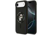 Puhelin - Kannet ja kotelot - Karl Lagerfeld Silicone Karl&Choupette Ring MagSafe Case for iPhone 17 Air - Black - 3666339549541