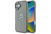 Puhelin - Kannet ja kotelot - Karl Lagerfeld IML Metal Karl&Choupette Head MagSafe Case for iPhone 16 Plus - Black - 3666339318253
