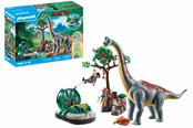 Playmobil - Playmobil Dinos - Brachiosaurus ja ilmatyynyalus - 71819