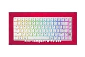Näppäimistöt - Cherry XTRFY K33 G8D-2403 - keyboard - 75% compact - QWERTY - Pan Nordic - white Input Device - Pelinäppäimistö - Pohjoismainen - Valkoinen - G8D-24030PAAPN-0