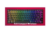 Näppäimistöt - Cherry XTRFY K33 G8D-2403 - keyboard - 75% compact - QWERTY - Pan Nordic - black Input Device - Pelinäppäimistö - Pohjoismainen - Musta - G8D-24030PAAPN-2