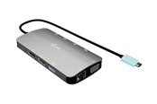 Telakointiasemat - I-Tec - docking station - USB-C / USB4 / Thunderbolt 3 / Thunderbolt 4 / Thunderbolt 5 - HDMI DP VGA - 1GbE - C31NANOTRIDOCKPD