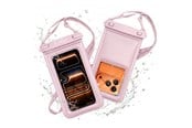Puhelin - Kannet ja kotelot - Tech-Protect UWC7 6.9" Waterproof Case - Pink - 5906302323951