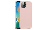 Puhelin - Kannet ja kotelot - Dux Ducis Grit Leather Case for iPhone 14 Plus Elegant Faux Leather Case (MagSafe Compatible) Pink - 6934913036969