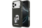 Puhelin - Kannet ja kotelot - Karl Lagerfeld IML Aquarelle Karl & Choupette & Logo MagSafe Case for iPhone 17 Pro - Black - 3666339531195