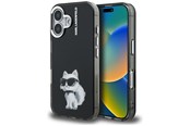 Puhelin - Kannet ja kotelot - Karl Lagerfeld IML Aquarelle Choupette & Logo iPhone 16 Case - Black - 3666339464387