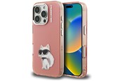 Puhelin - Kannet ja kotelot - Karl Lagerfeld IML Aquarelle Choupette & Logo iPhone 16 Pro Case - Pink - 3666339464585
