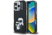 Puhelin - Kannet ja kotelot - Karl Lagerfeld IML Aquarelle Karl & Choupette & Logo iPhone 16 Pro Case Black - 3666339464769