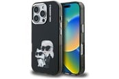 Puhelin - Kannet ja kotelot - Karl Lagerfeld IML Aquarelle Karl & Choupette & Logo Case for iPhone 16 Pro Max - Black - 3666339464776