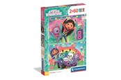Palapelit - Clementoni Puzzle Gabby's Dollhouse 2x60 pieces (2025) Lattia - 24819