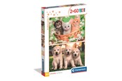 Palapelit - Clementoni Puzzle Noli Brothers In Fur 2x60 pieces Lattia - 24820