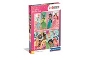 Palapelit - Clementoni Puzzle Disney Princess 2x60 pieces Lattia - 24824