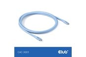 USB kaapelit - Club 3D - USB-C cable - 24 pin USB-C to 24 pin USB-C - 2 m - CAC-3003