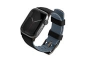 Smartwatch - Lisävarusteet - UNIQ Linus Airosoft Silicone Strap for Apple Watch 42 / 44 / 45 mm - Black - 8886463680896
