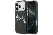 Puhelin - Kannet ja kotelot - Karl Lagerfeld IML Choupettes Karl Script Logo MagSafe Case for iPhone 17 Pro Max - Black - 3666339605902