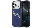 Puhelin - Kannet ja kotelot - Karl Lagerfeld IML Choupettes Karl Script Logo MagSafe Case for iPhone 17 Pro Max - Blue - 3666339606701
