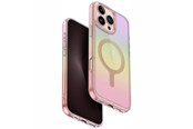 Puhelin - Kannet ja kotelot - UNIQ Iridescia Magclick Charging Case for iPhone 16 Pro Max - Pink - 8886463691762