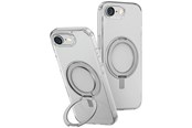 Puhelin - Kannet ja kotelot - UNIQ Swivix 360 Rotating Kickstand Case for iPhone 16e - Transparent - 8886463692530