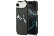 Puhelin - Kannet ja kotelot - Karl Lagerfeld IML Choupettes Karl Script Logo MagSafe iPhone Air Case - Black - 3666339605889