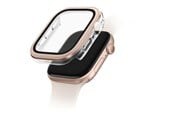 Smartwatch - Lisävarusteet - UNIQ Voute Tempered Glass Case for Apple Watch 10 46mm - Rose Gold - 8886463691946